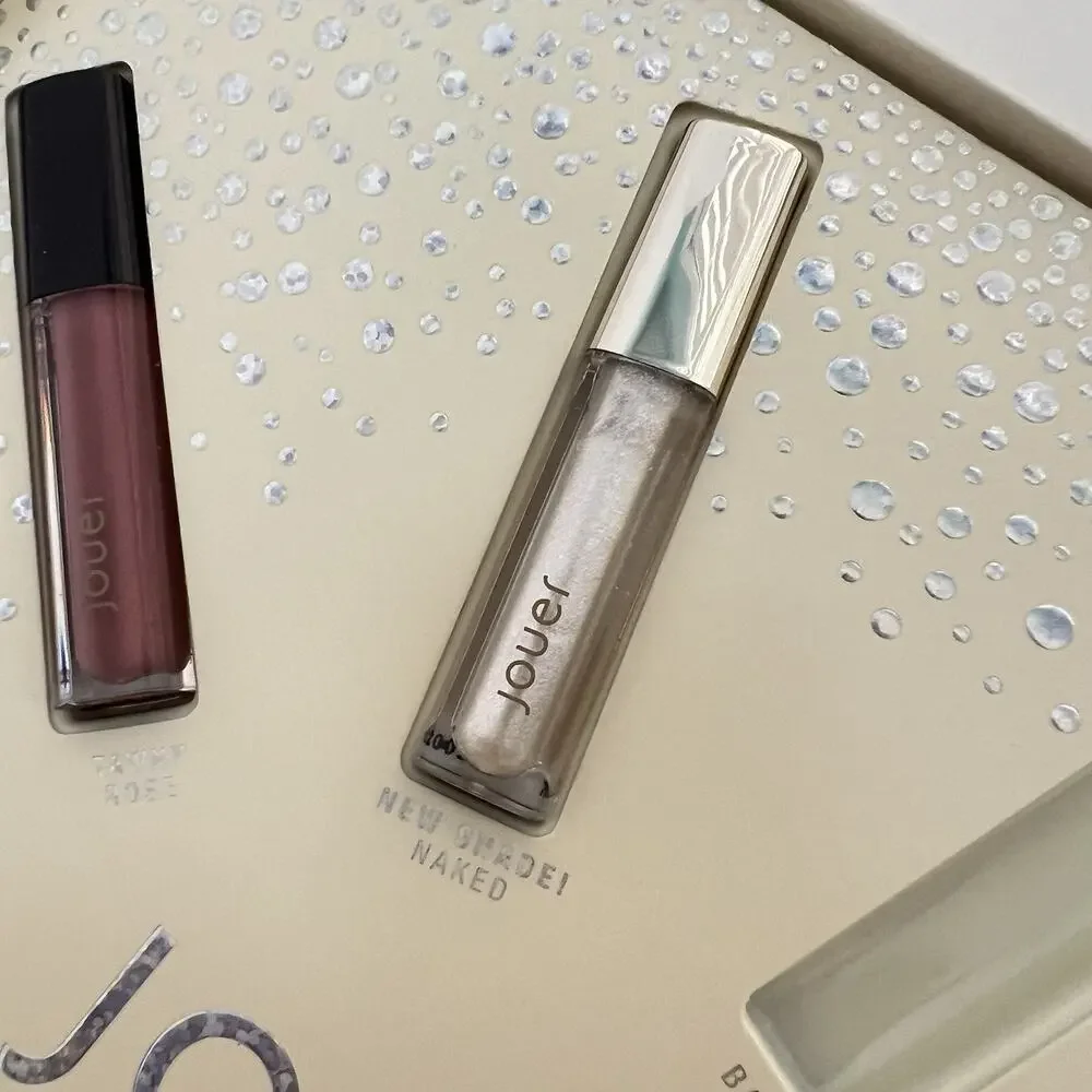 Lot Of 3 Jouer Lip Topper Lip Gloss Travel Size TAWNY ROSE - ROSÉ - FROST BITE